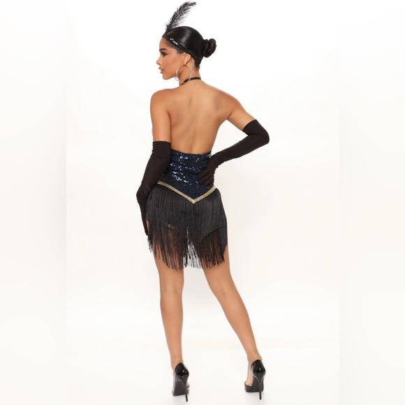 Halloween- Flapper Costume (3 piece) NWT - Picture 4 of 7
